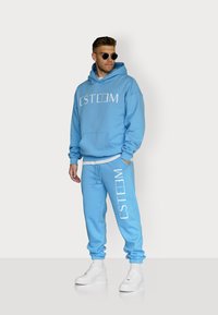 ESTEEM LETTERING OVERSIZED - Kapuzenpullover - azure