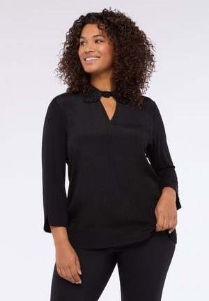 BIMATERICA CON COLLETTO PREZIOSO - Bluse - nero