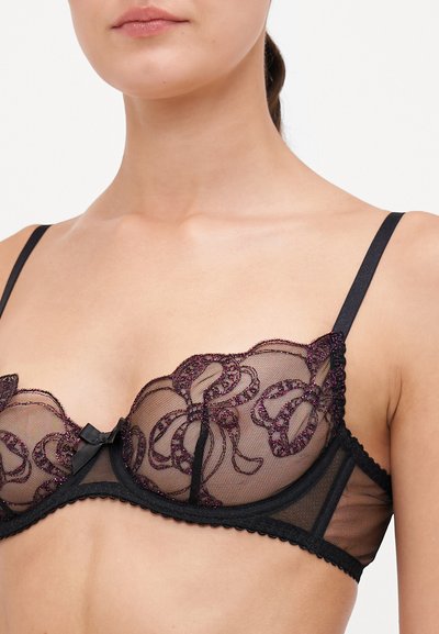 Agent Provocateur LOUELLA BRA - Soutien com aro - black/pink