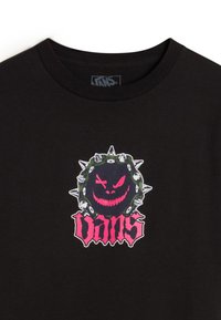 Vans HAPPY SPIKE - Camiseta estampada - black
