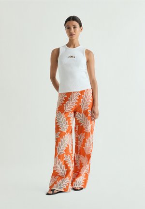 Scalpers, SCALPERS NETEMB PANT - Stoffhose - orange