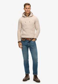 Superdry & Co EMBOSSED GRAPHIC - Hoodie - chateau gray