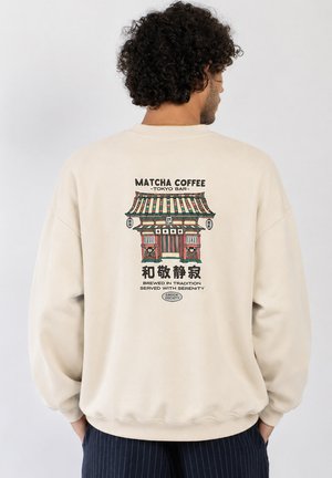 Kaotiko, CREW OVERSIZE MATCHA TEMPLE UNISEX - Суитшърт - tobacco