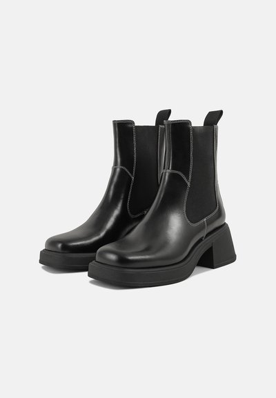 DORAH - Bottines - black/white