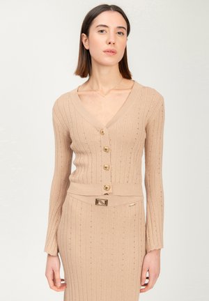 INFLUENCER V-NECK - Cardigan - beige