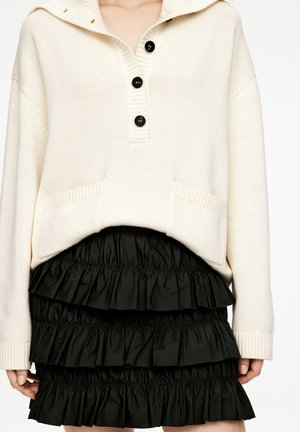 FRILL  - Faltenrock - black