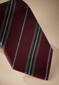 Next Cravate - burgundy red textured