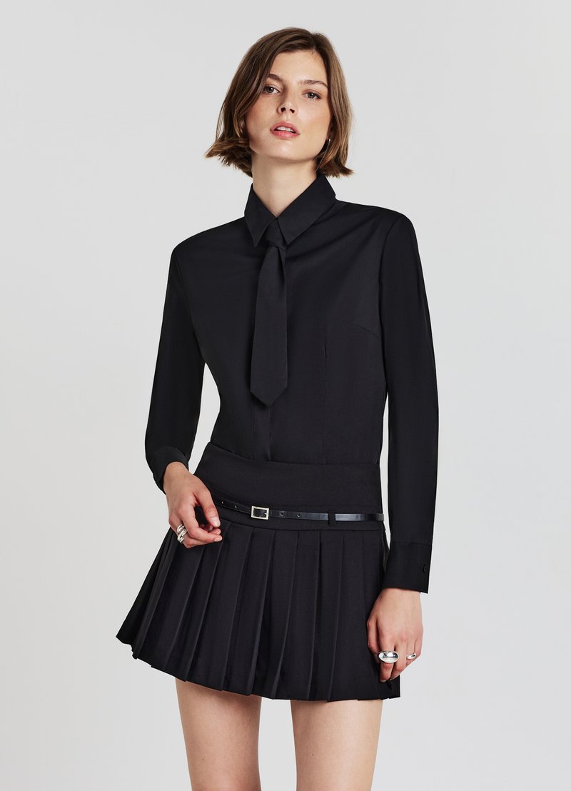 Calliope CRAVATTA - Camicia - ultrablack