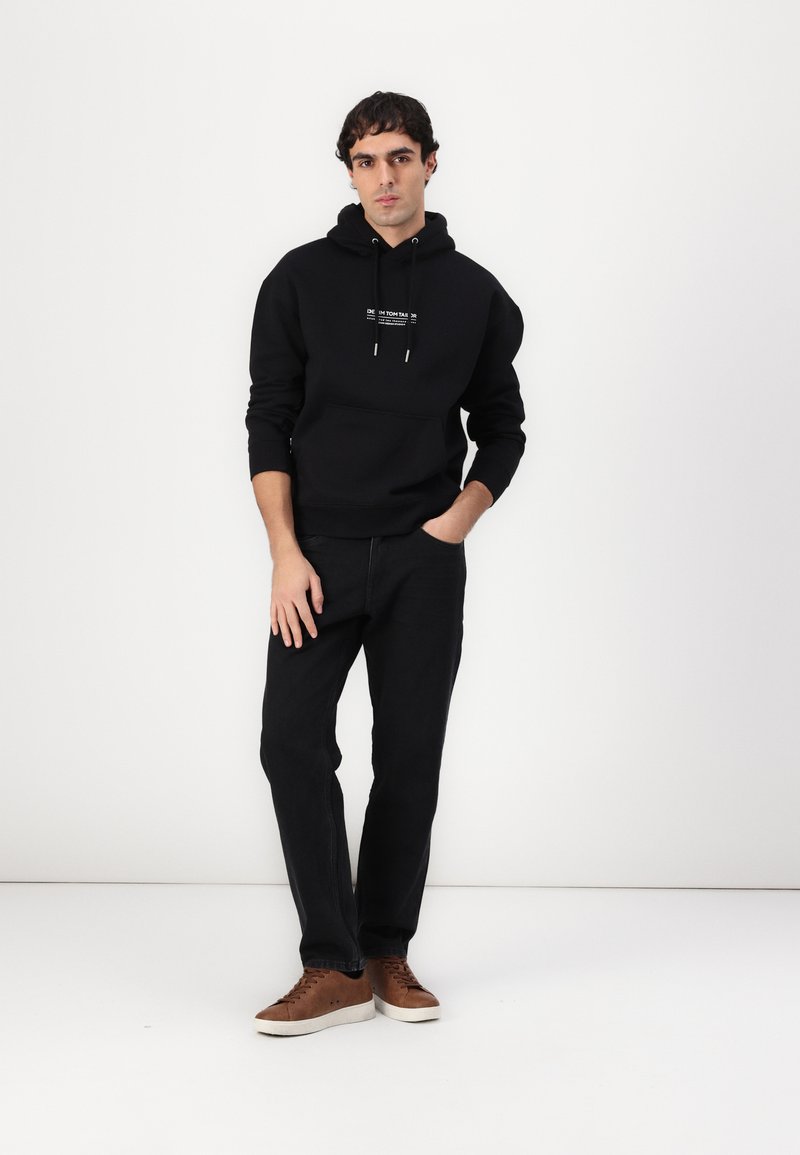TOM TAILOR DENIM RELAXED PRINTED SWEATER - Felpa - black/nero