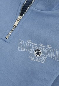 Reiss REISS SMILEYWORLD | REISS HALF-ZIP SWEATSHIRT UNISEX FIT - Felpa - blue
