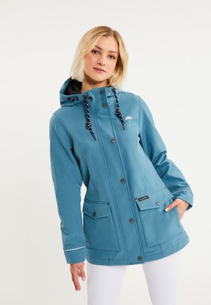 Schmuddelwedda, SCHMUDDELWEDDA SOFTSHELLJACKE - Outdoorjacke - jadeblau