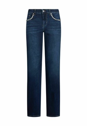 LIU JO SLIM MIT RISSEN - Jeans Straight Leg - DARK BLUE
