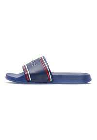Hummel POOL SLIDE RETRO UNISEX - Sandales de bain - navy