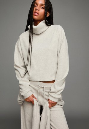 Bershka HIGH NECK - Sportska majica - sand