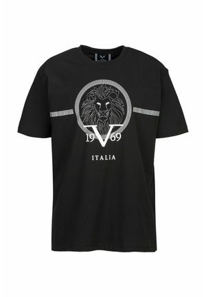 19V69 Italia RAFAEL LION ORNAMENT - T-Shirt print - black