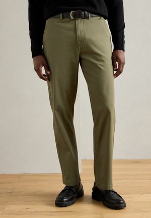 SUPERFLEX WITH BELT - Chinos - dark green