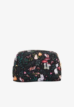FABLE ENGLAND, NIVA PRINT COSMETIC POUCH - Kulturbeutel - green black