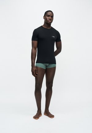 Emporio Armani, CREW NECK 2 PACK  - Unterhemd/-shirt - light mel grey/black