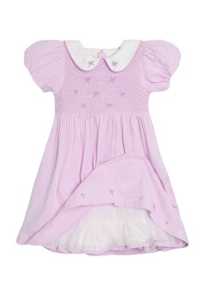REGULAR FIT - BUD FLORAL EMBROIDERED SMOCKED - Jurk - lilac purple