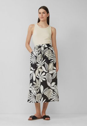 A-line skirt - schwarz