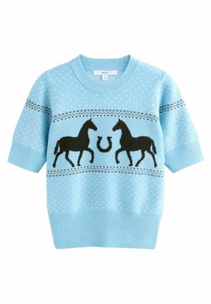 TALL FIT - SUPER SOFT - T-shirt basic - light blue horse