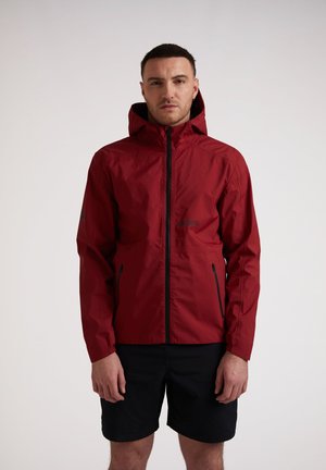 JACK1T LEVITATE HOODED WATERPROOF WINDBREAKER - Windbreaker - RED