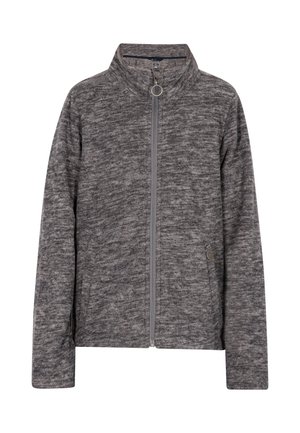 Fleecejacke - grau melange