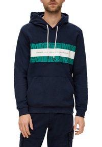 s.Oliver MIT LABEL - Kapuzenpullover - navy