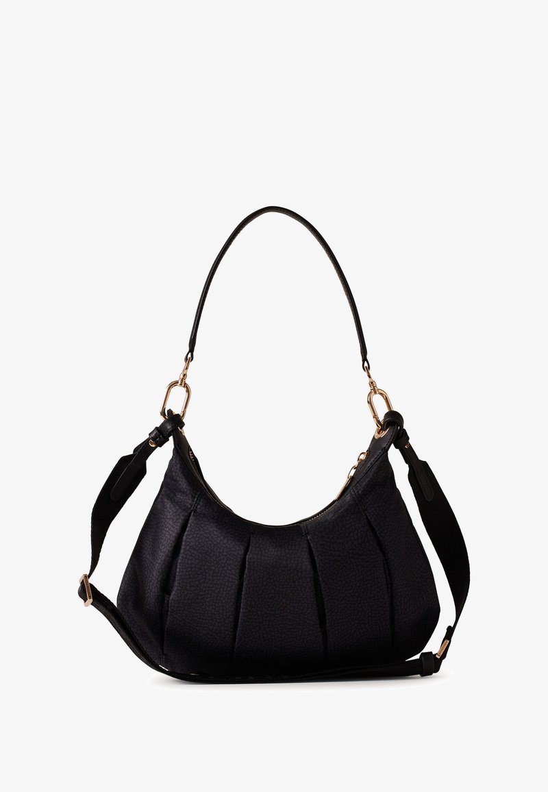 Borbonese CROISSANT SMALL - Borsa a mano - dark black