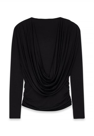NA-KD Top s dlhým rukávom - black