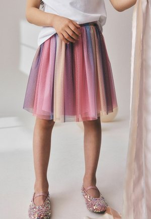 Next, REGULAR FIT - MESH PULL ON SKIRT - Pleated skirt - multi rainbow sparkle