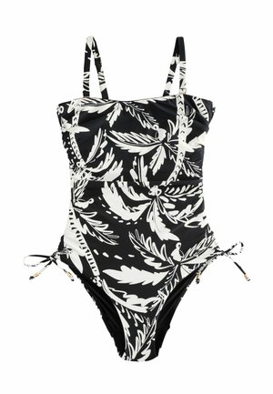 WIRED BANDEAU TUMMY CONTROL - Plavky - black cream palm