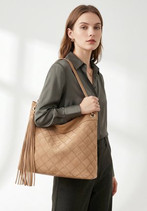 Kassandra, KASSANDRA SHOULDER BAG - Shopping bag - light brown