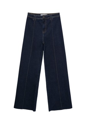 Stradivarius Wide Leg - dark blue