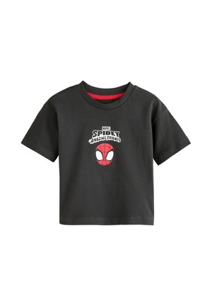 Next, T-Shirt print - charcoal grey spidey