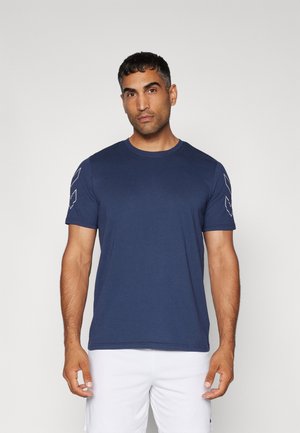 ELEMENTAL CHEVRON - Trükipildiga T-särk - dress blues