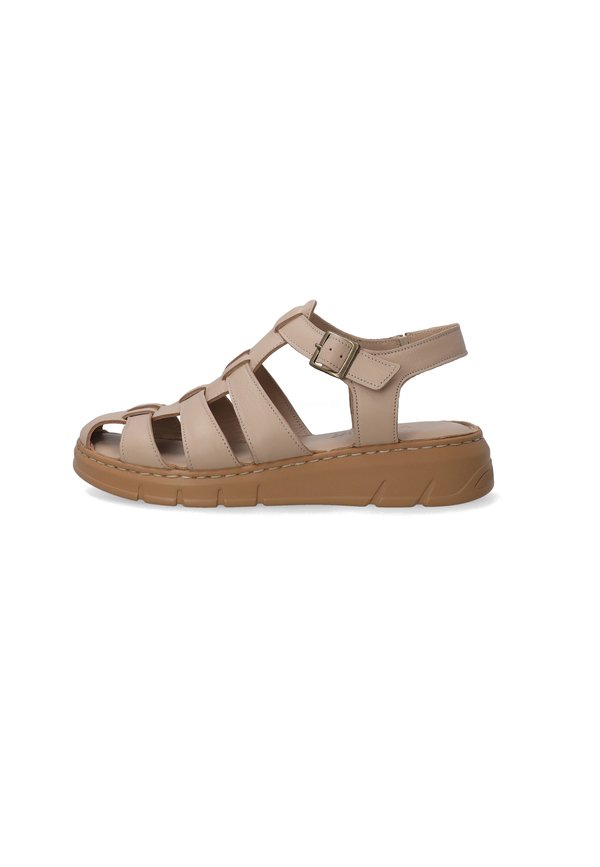 Plateausandalette - beige