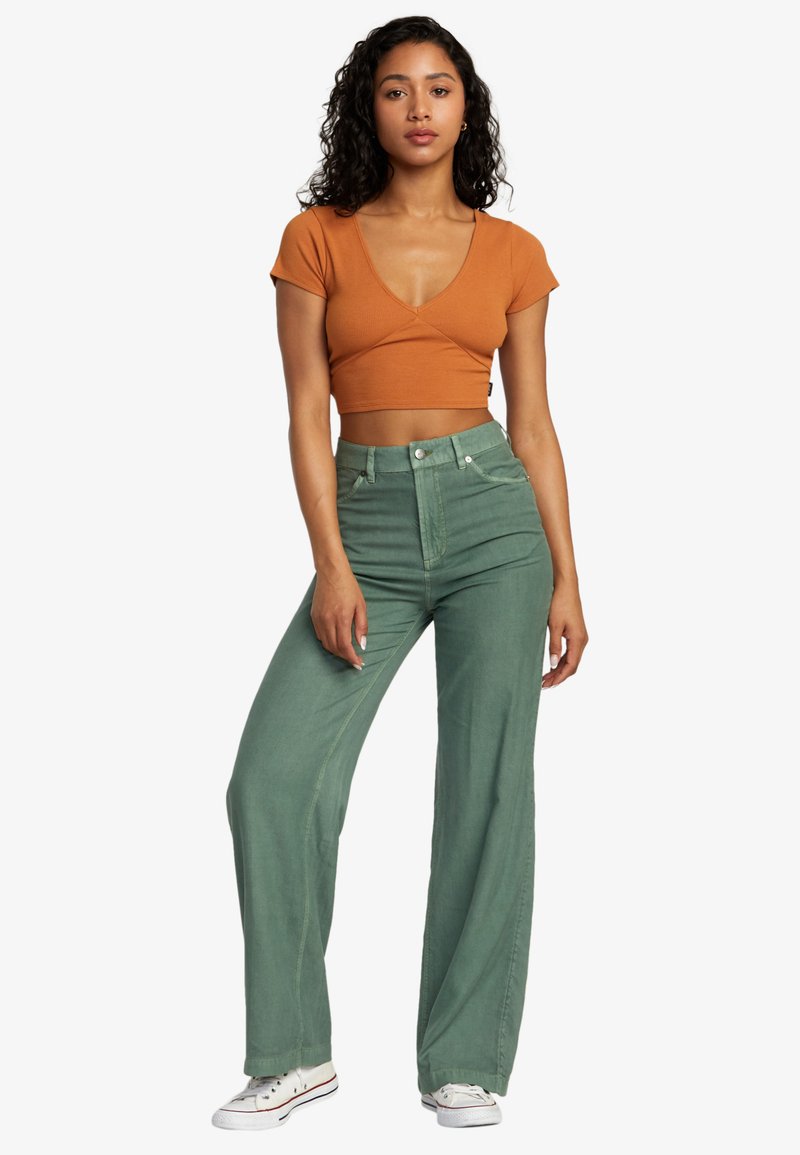 RVCA Straight leg jeans groen