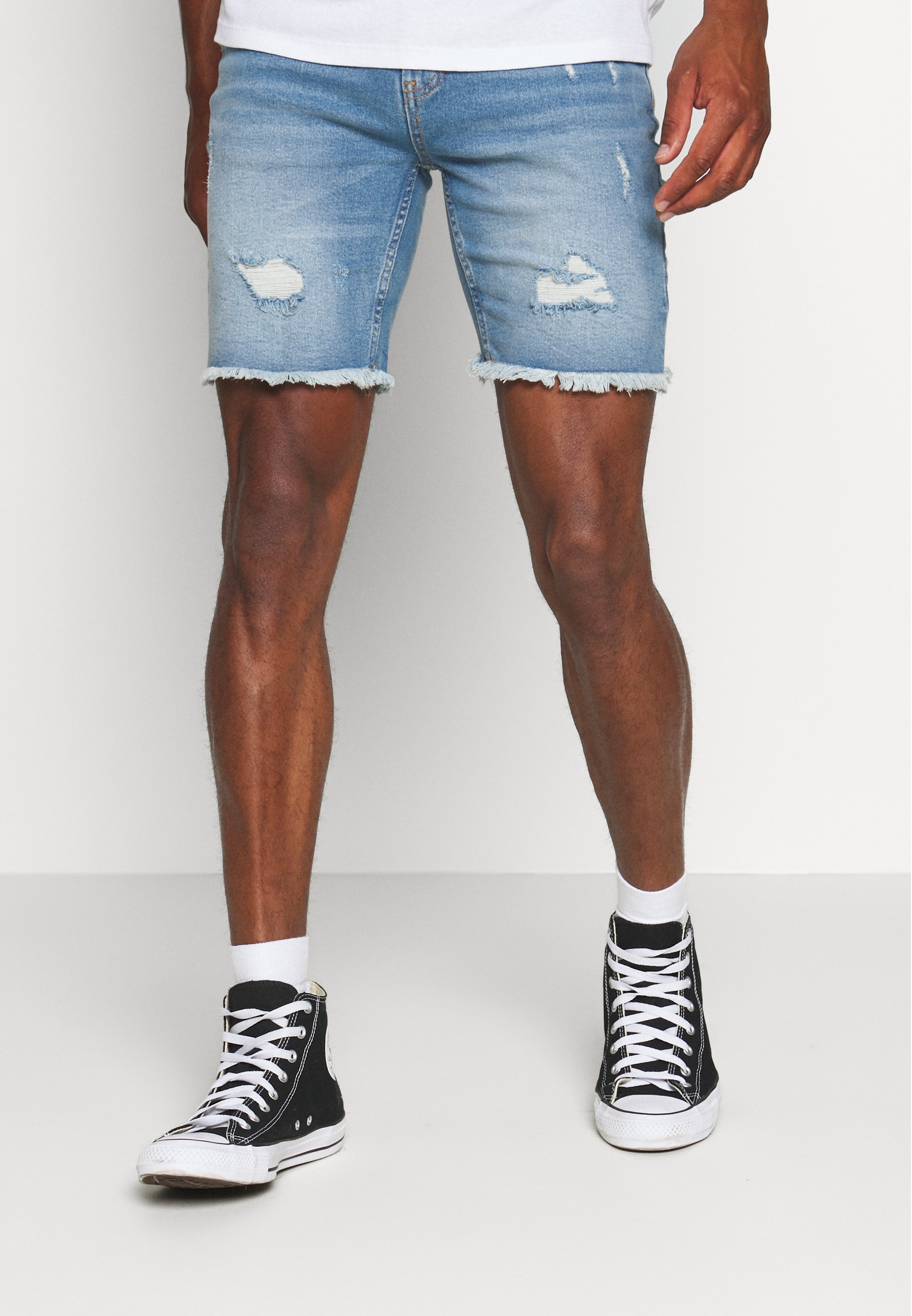 Uomo Shorts di jeans - blue heavy Uomo Shorts di jeans - blue heavy