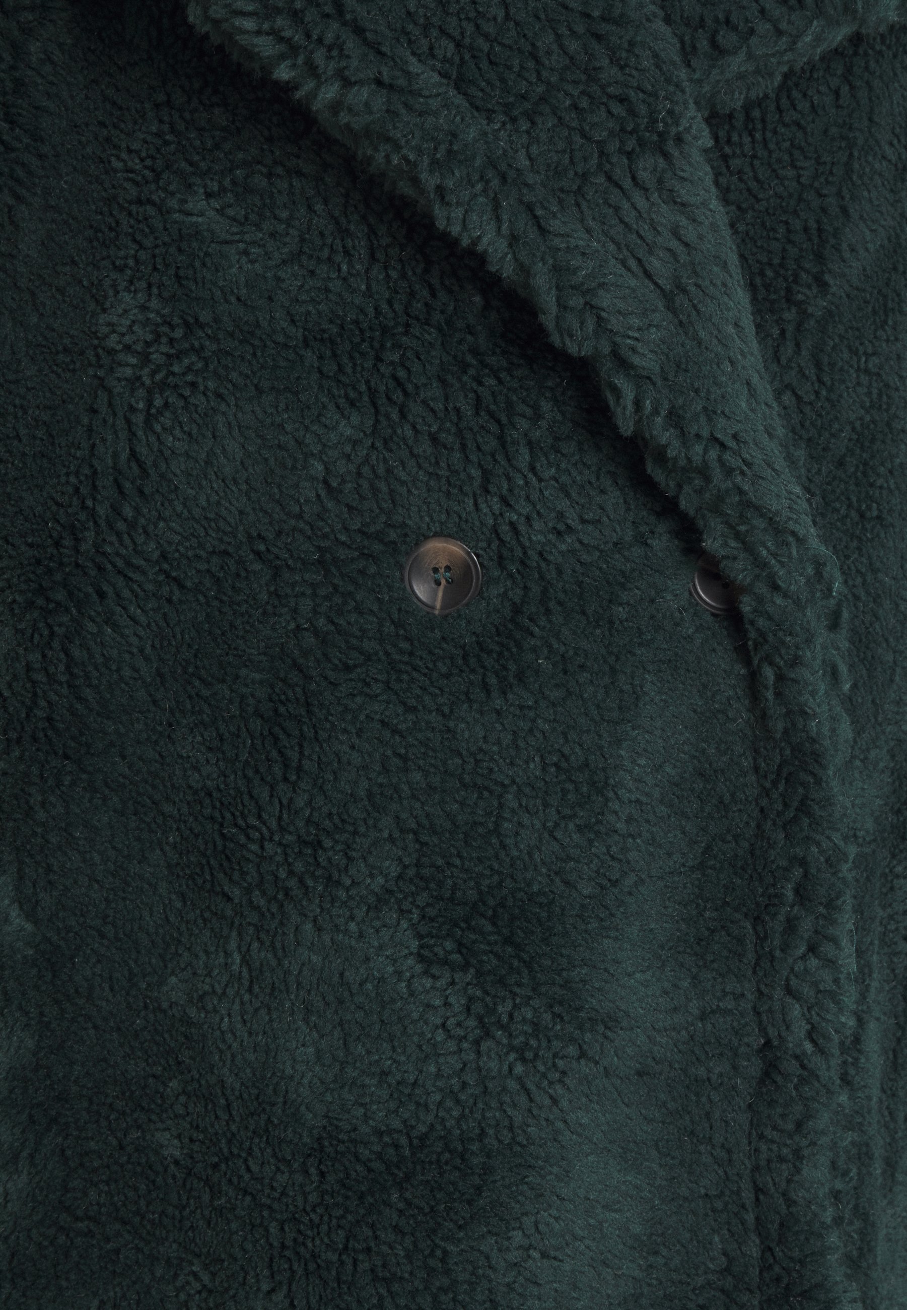 Topshop green borg coat Clearance