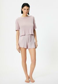 Koton SHORT SLEEVE - Pyjamashirt - pink