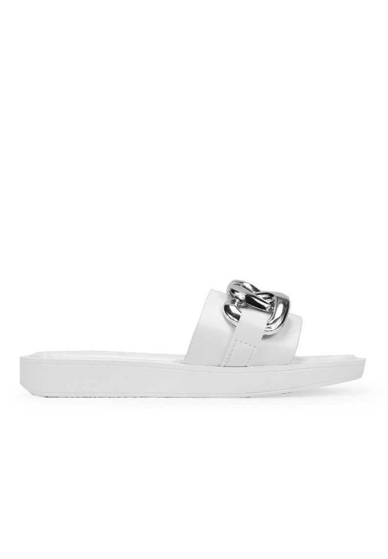 Bosanova CON CADENA - Sandalias planas - blanco