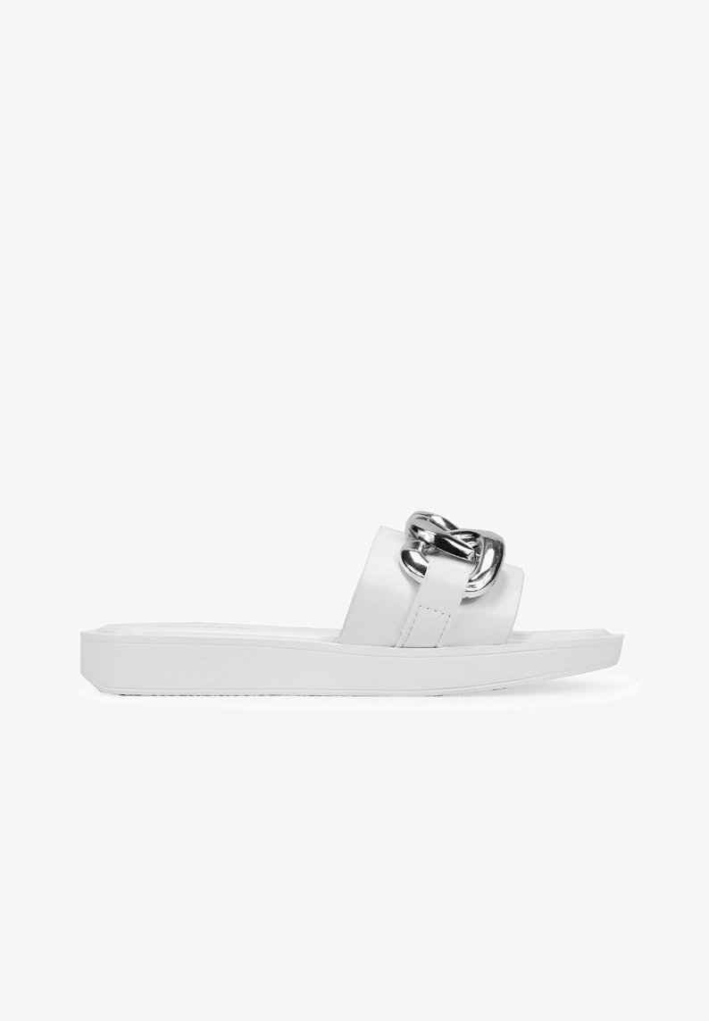 Bosanova CON CADENA - Sandalias planas - blanco