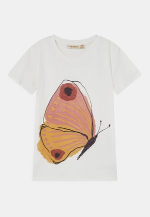 BASS - Print T-shirt - snow white/brimstone