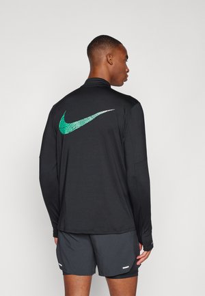 KIPCHOGE TOP - Hosszú ujjú felső - black/reflective silver