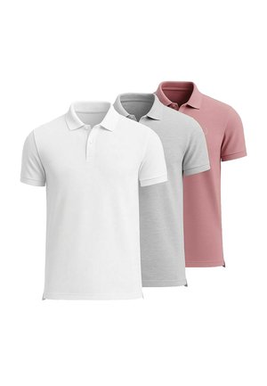 SET OF 3 - Piké - white rose grey