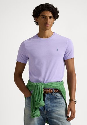 CUSTOM SLIM FIT JERSEY CREWNECK T-SHIRT - Základné tričko - sky lavender/c7560