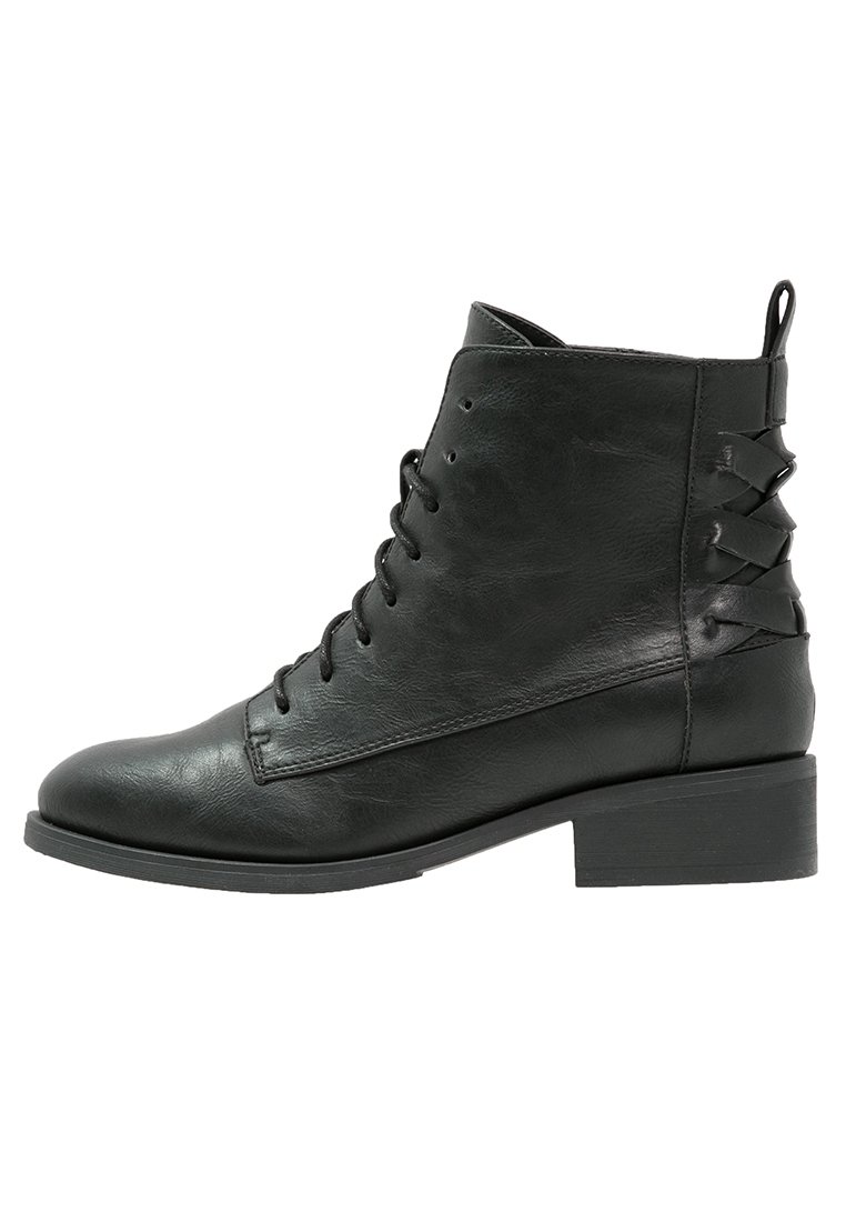 Even&Odd Botines con cordones - black