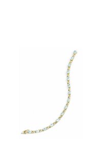 Zelta aproce ar gaiši ziliem dārgakmeņiem, savienota dizaina ar noapaļotiem iestatījumiem, gluda faktūra un aizdare.