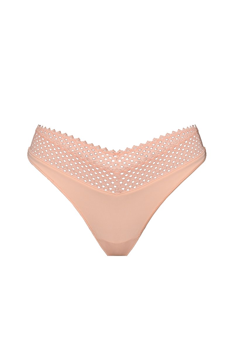 Wolford ROMANTIC NET STRING - Briefs - rose tan/salmon - Zalando